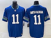 Men's Seattle Seahawks #11 Jaxon Smith-Njigba Royal 2023 F.U.S.E. Vapor Limited Throwback Stitched Jersey,baseball caps,new era cap wholesale,wholesale hats